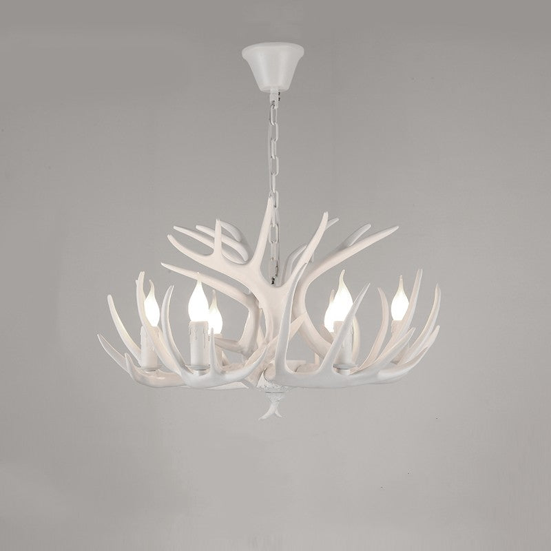Silva Retro Deer Antlers Candle light Horn Resin Chandelier - Neutralighting