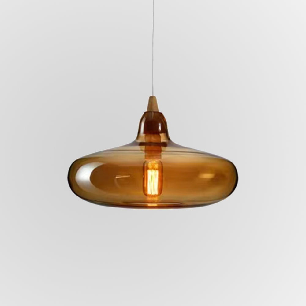 June Amber Glass Pendant Light - Neutralighting