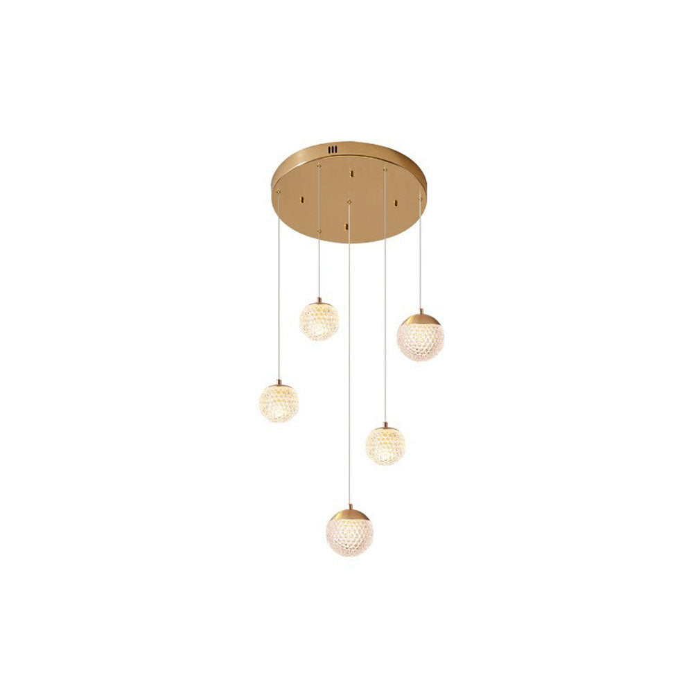 Arisha Multi Staircase Modern Art Deco Pendant Light, Gold - Neutralighting