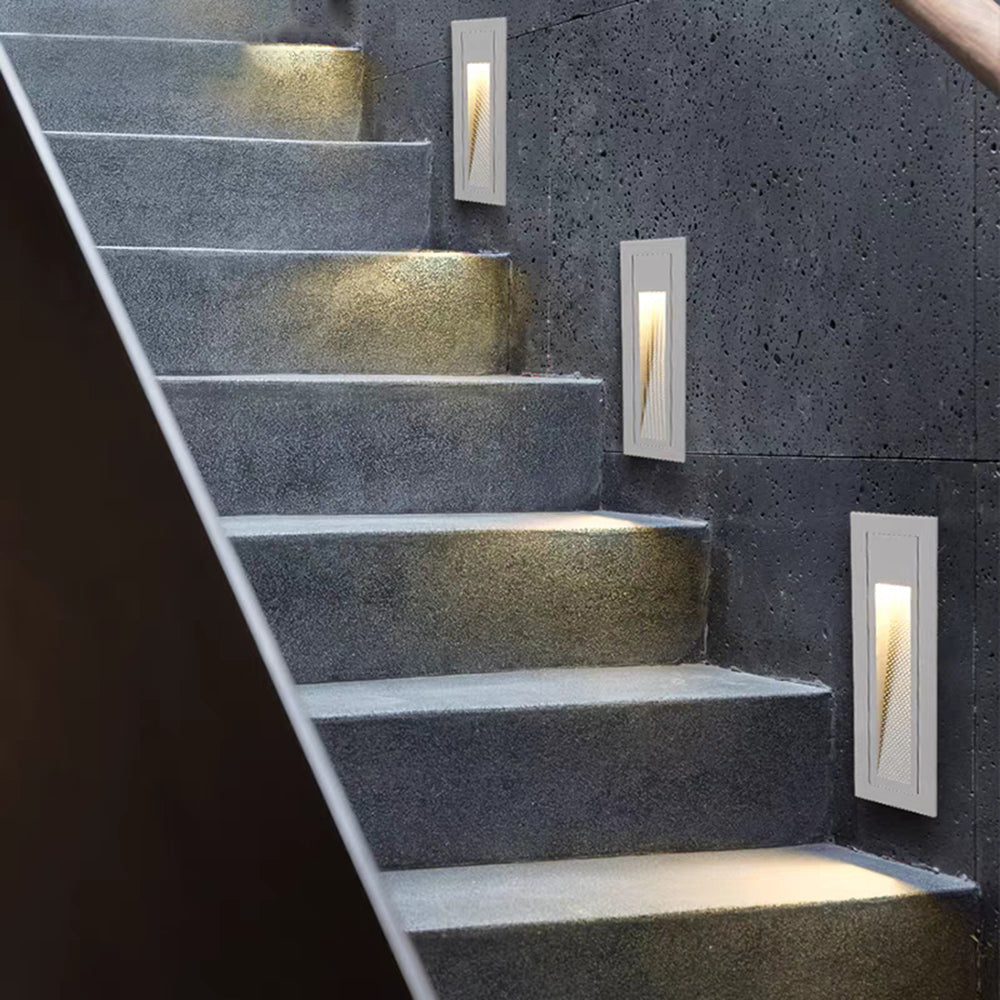 Ray Modern Metal Square Outdoor Deck/Step Light, Black - Neutralighting