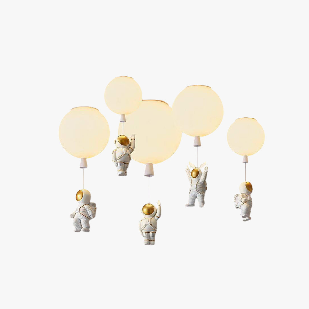 Aria Astronaut Balloon Flush Mount Ceiling Light, L 20/25/30/35cm - Neutralighting