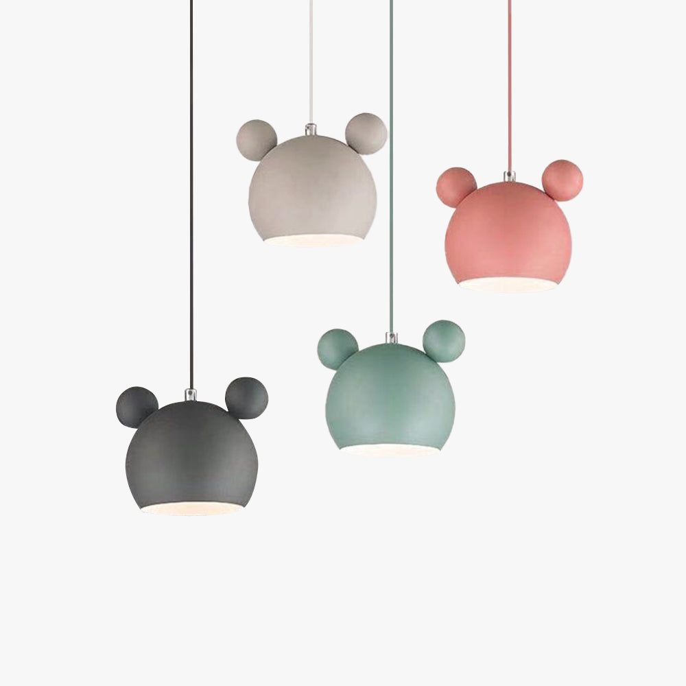 Valentina Mouse Head Pendant Light, 5 Colour - Neutralighting