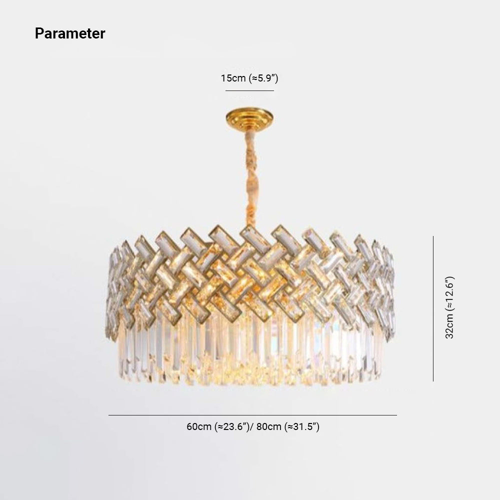 Kristy Luxury Gold Chandelier, Crystal & Metal - Neutralighting