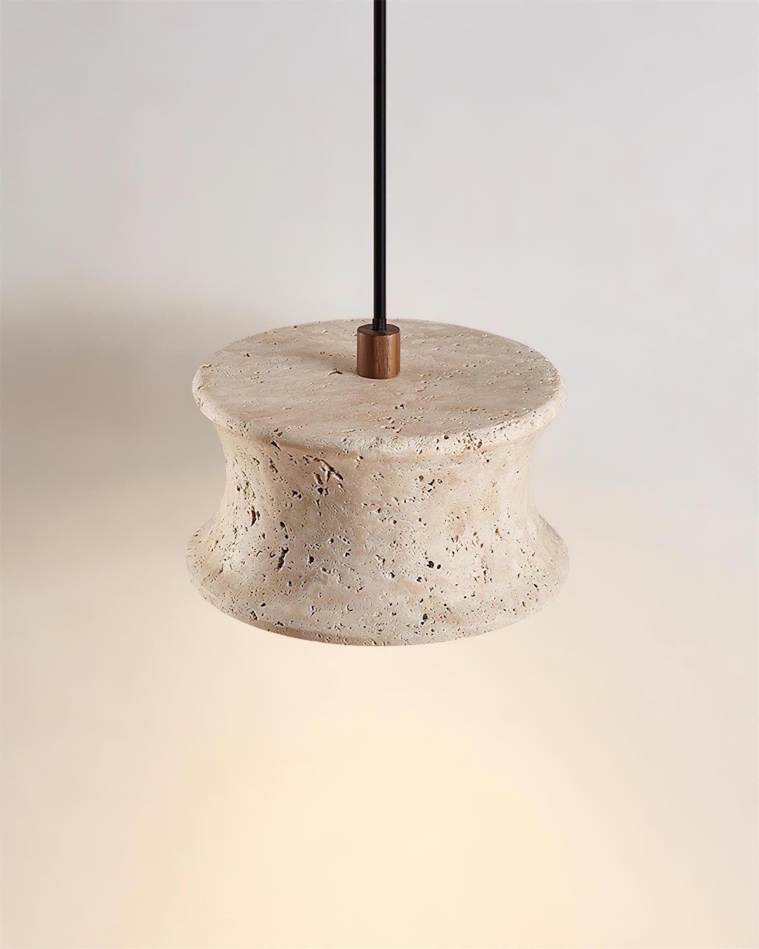 Ritta Pendant Lamp Travertine Sculptural - Neutralighting