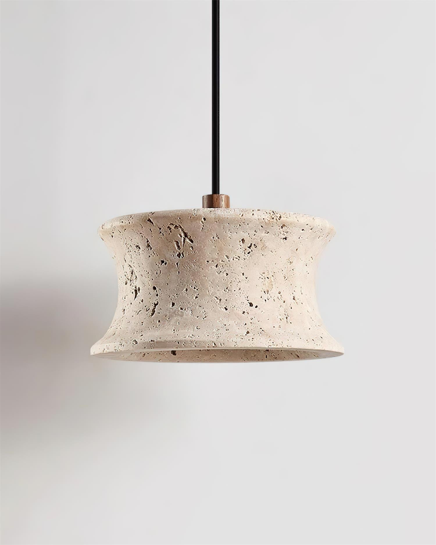 Ritta Pendant Lamp Travertine Sculptural - Neutralighting