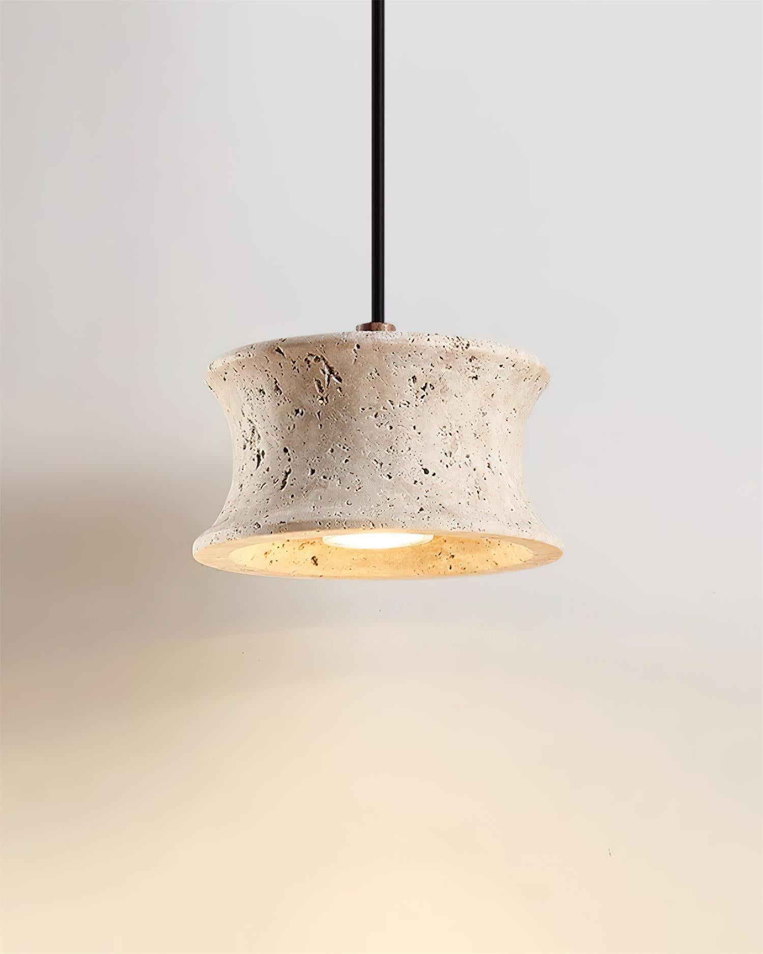 Ritta Pendant Lamp Travertine Sculptural - Neutralighting