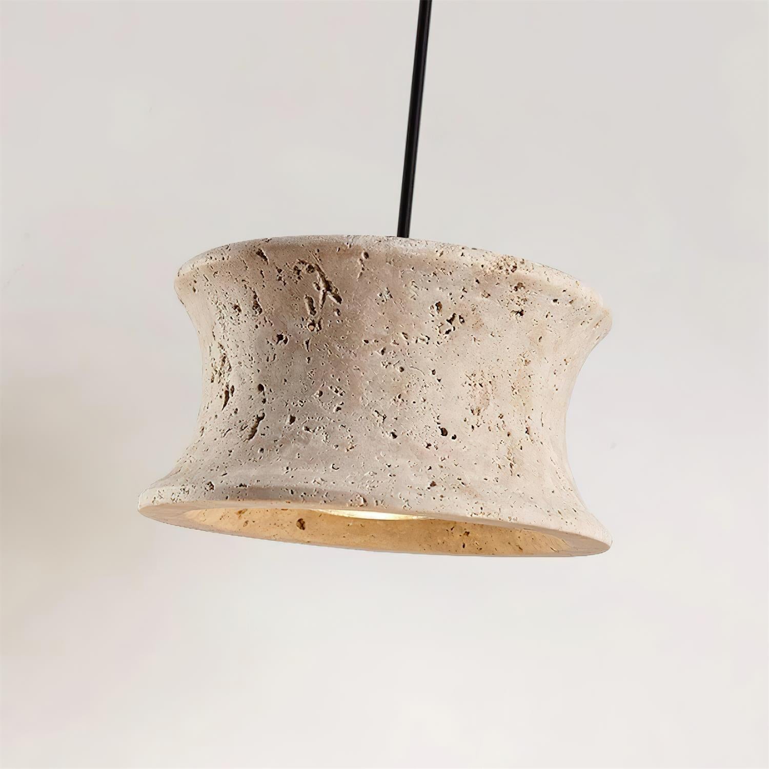 Ritta Pendant Lamp Travertine Sculptural - Neutralighting