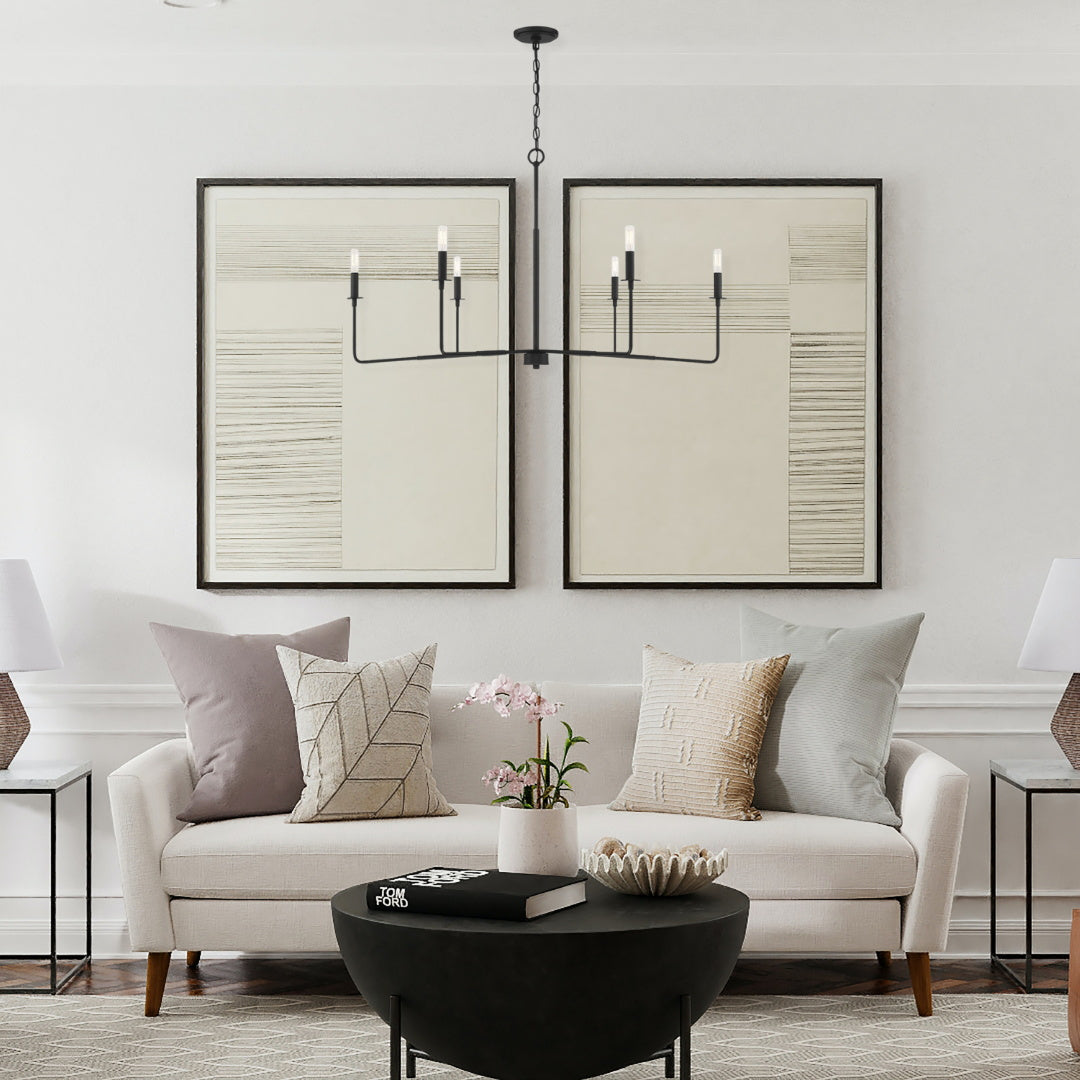 Blikuvyi Modern Industrial Minimalist Metal Chandelier - Neutralighting
