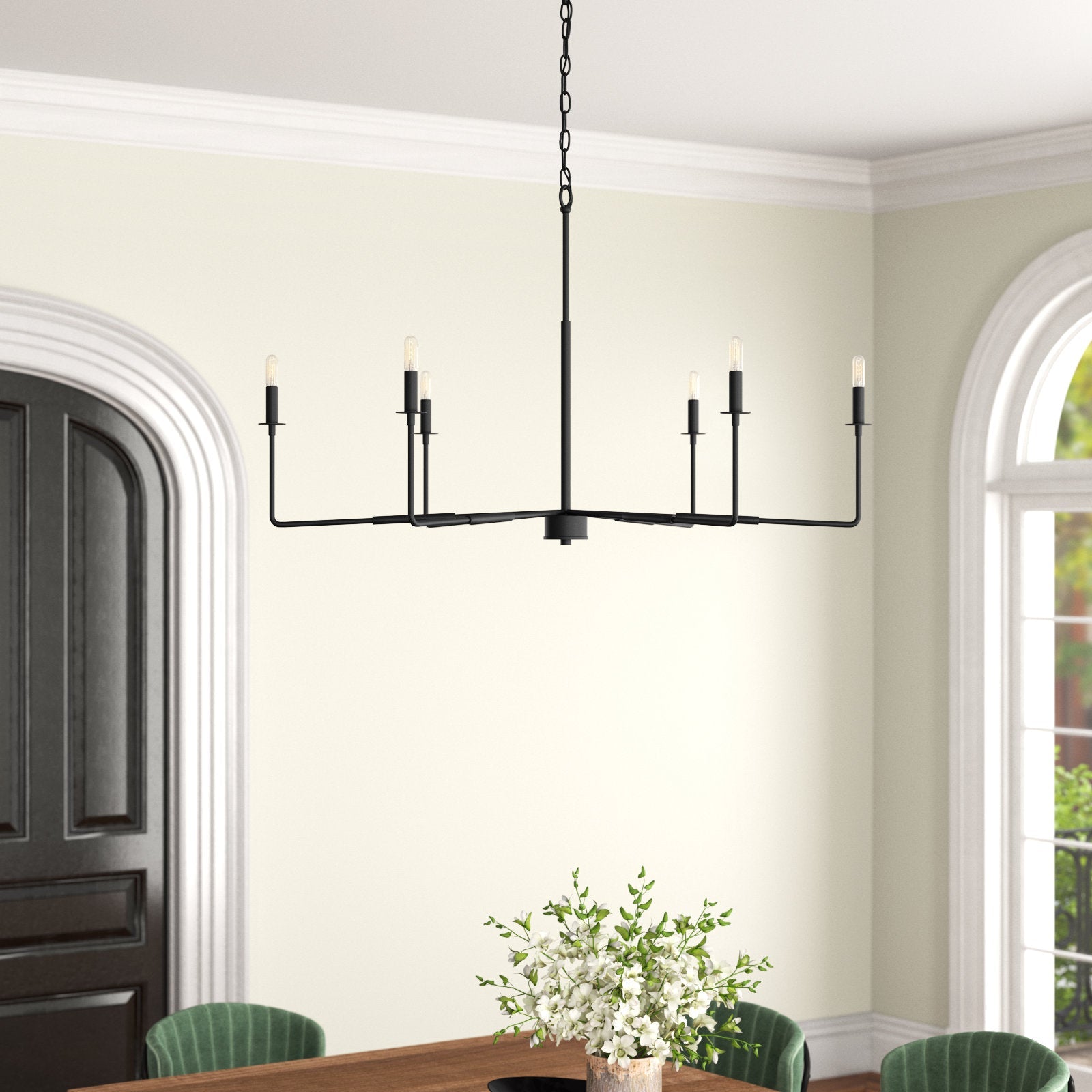 Blikuvyi Modern Industrial Minimalist Metal Chandelier - Neutralighting