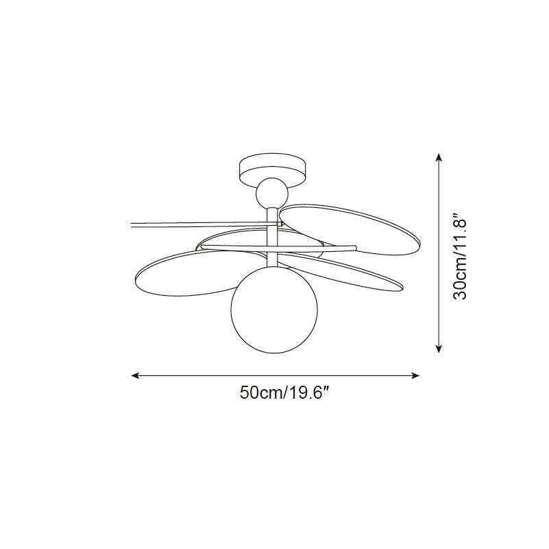 Eldo Wooden Blades Ceiling Light - Neutralighting
