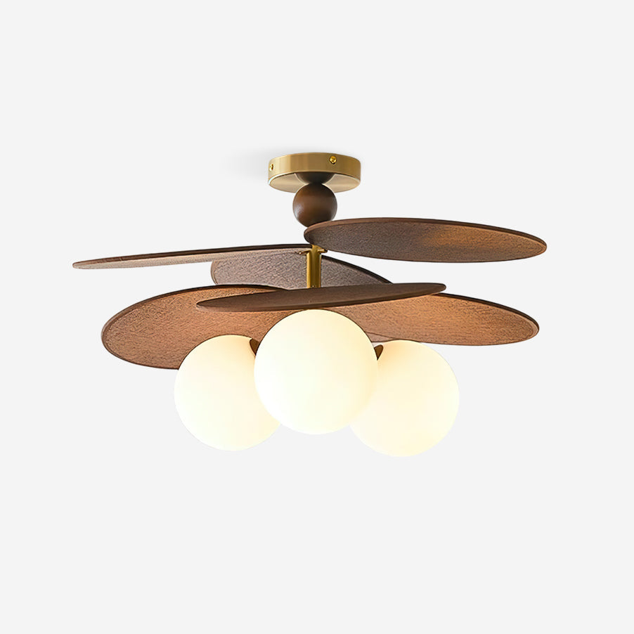 Eldo Wooden Blades Ceiling Light - Neutralighting