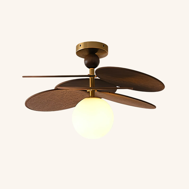 Eldo Wooden Blades Ceiling Light - Neutralighting