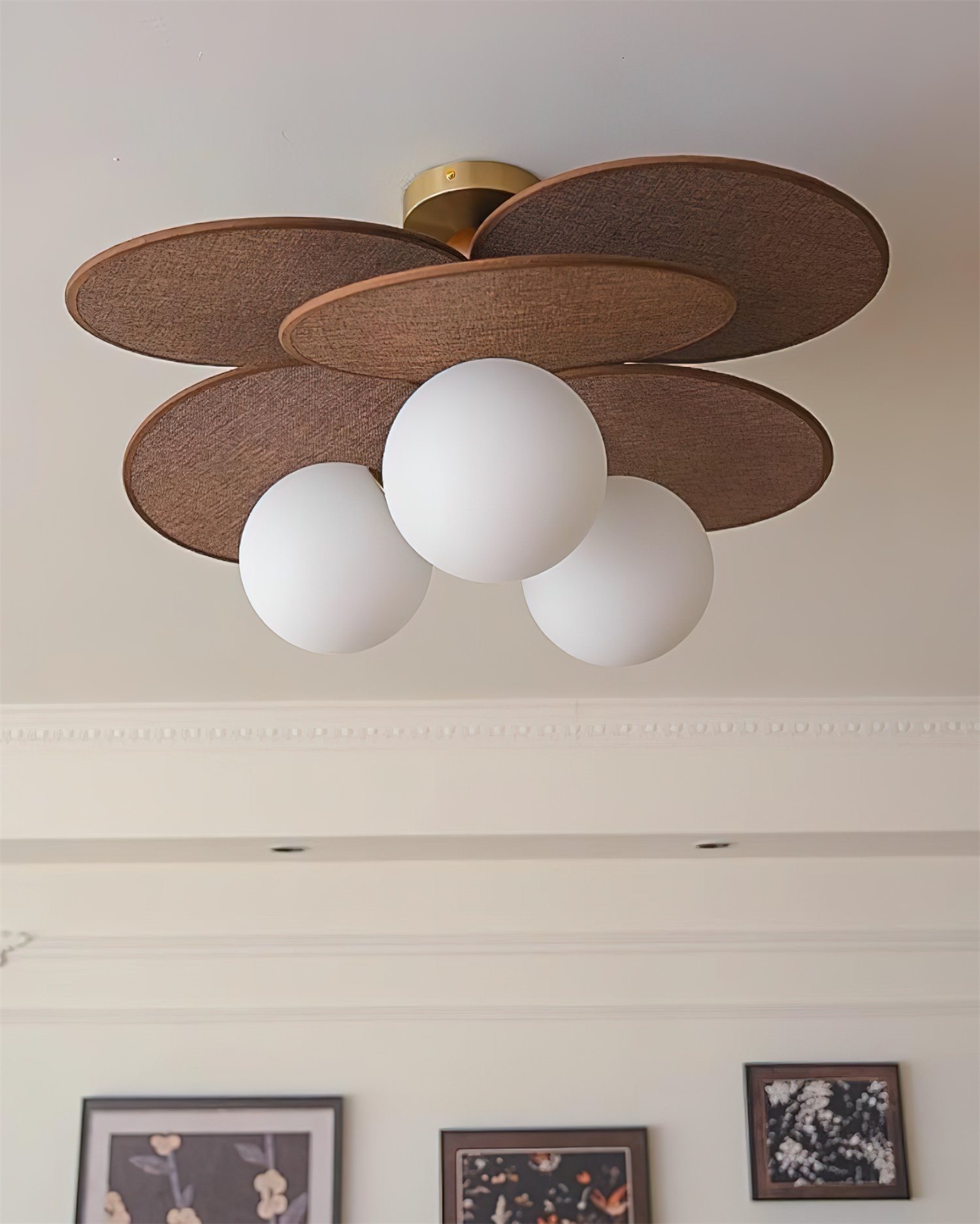 Eldo Wooden Blades Ceiling Light - Neutralighting