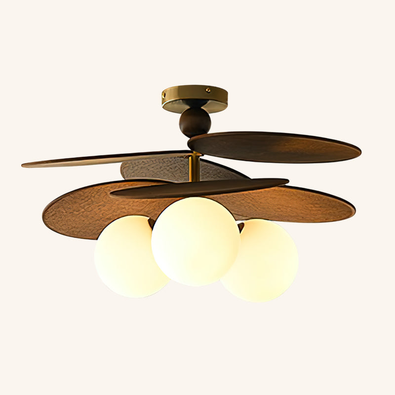 Eldo Wooden Blades Ceiling Light - Neutralighting