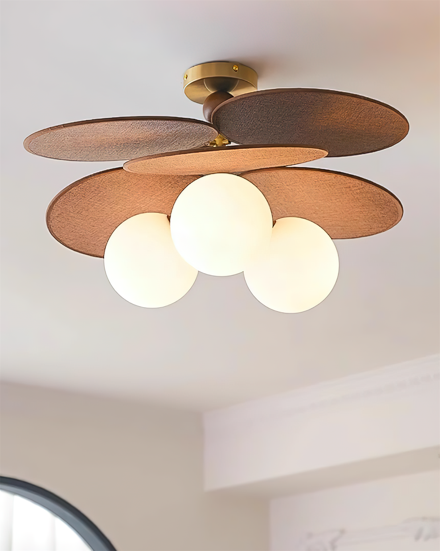 Eldo Wooden Blades Ceiling Light - Neutralighting