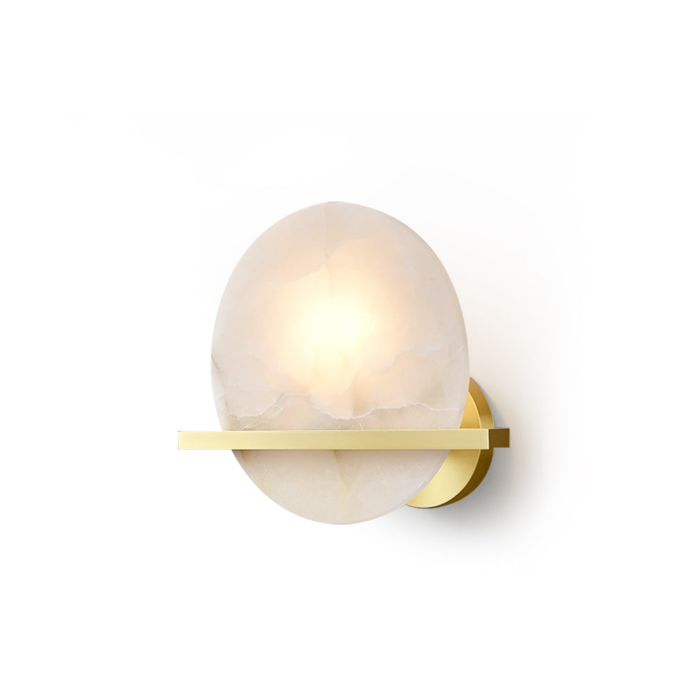 Savion Wall Lamp Alabaster Moon Horizon - Neutralighting