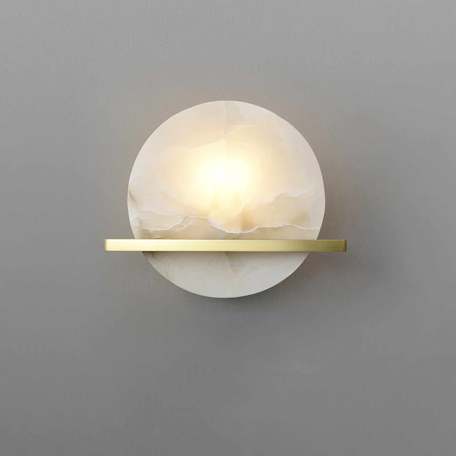 Savion Wall Lamp Alabaster Moon Horizon - Neutralighting