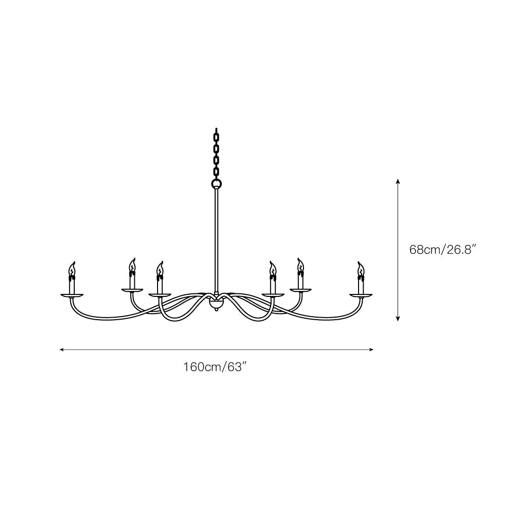 Alfred Chandeliers Candle-style Farmhouse - Neutralighting