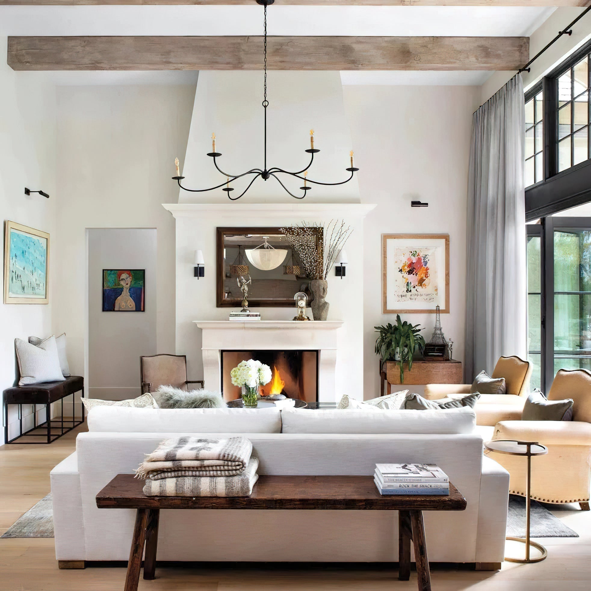 Alfred Chandeliers Candle-style Farmhouse - Neutralighting