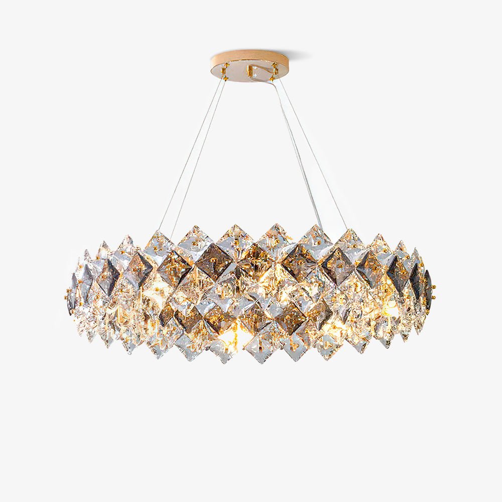 Scale Crystal Round Chandelier - Blowlighting