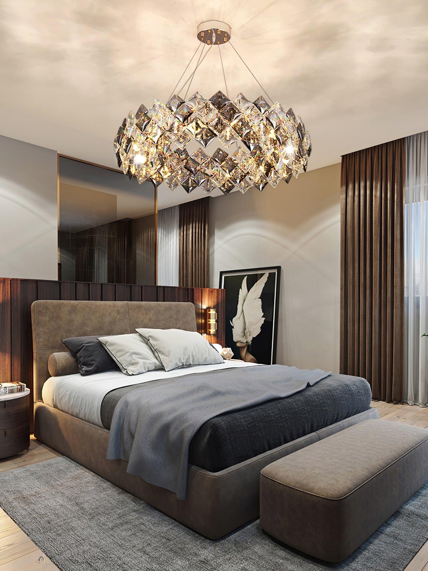 Scale Crystal Round Chandelier - Blowlighting