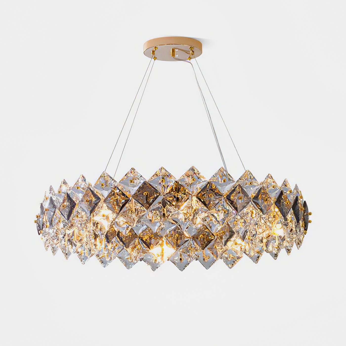 Scale Crystal Round Chandelier - Blowlighting
