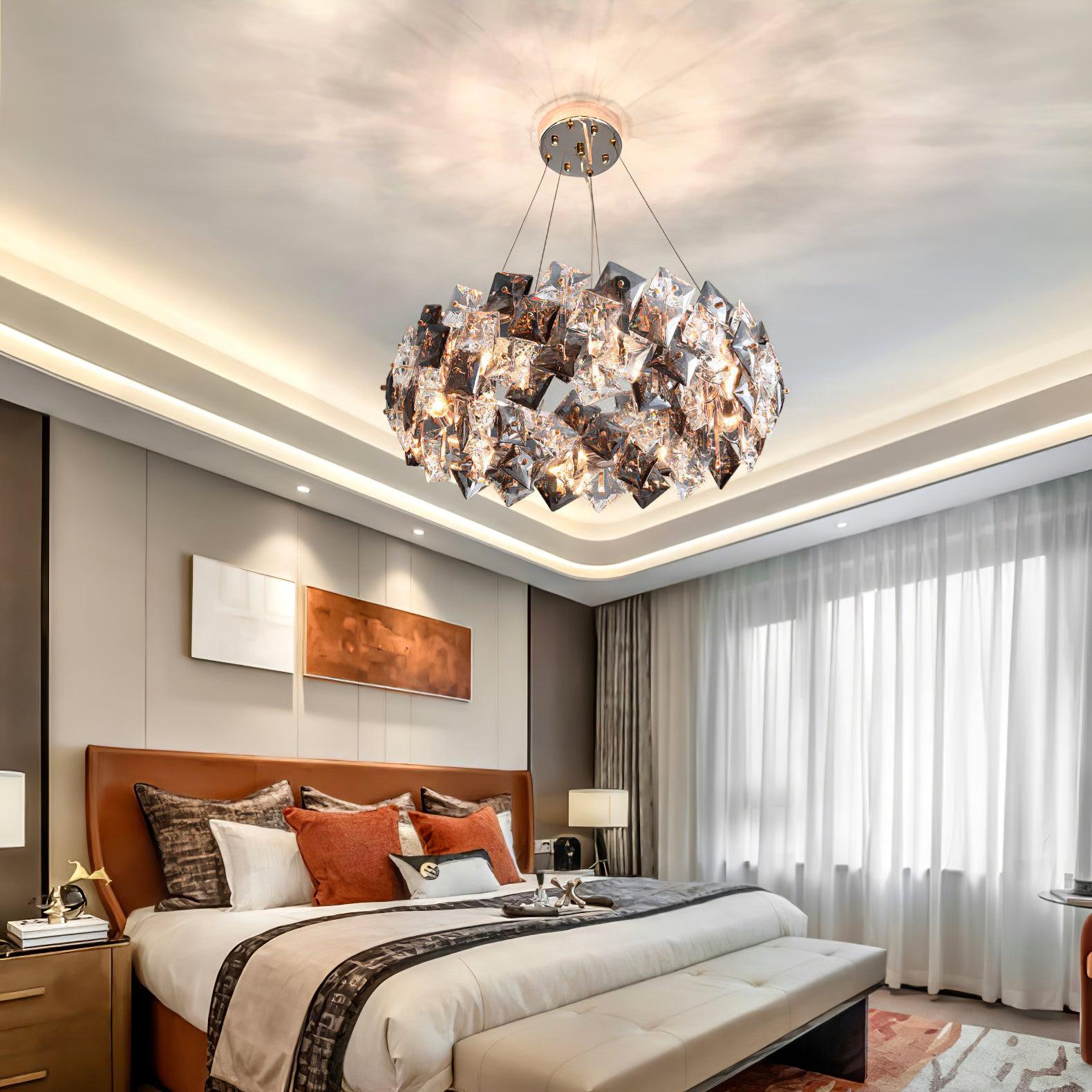 Scale Crystal Round Chandelier - Blowlighting