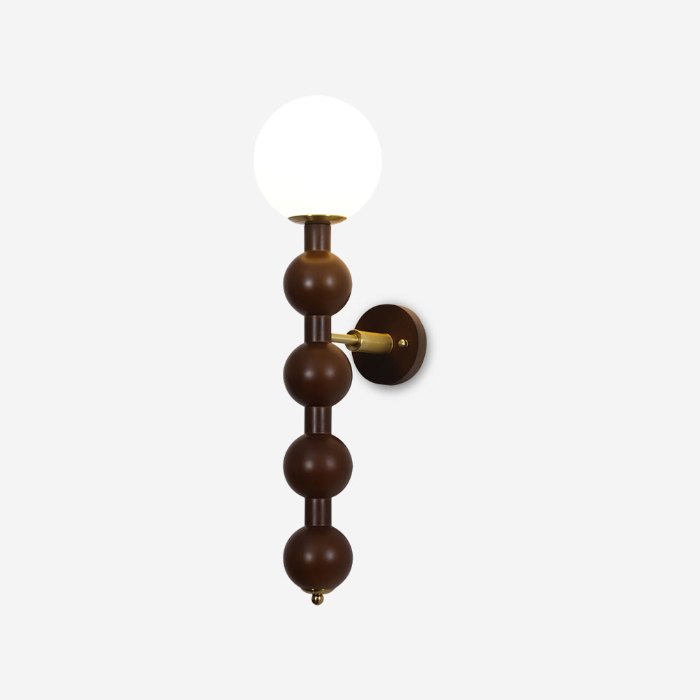 Wall Lamp Gourd in Metal Wood and Glass Modern Style - Neutralighting