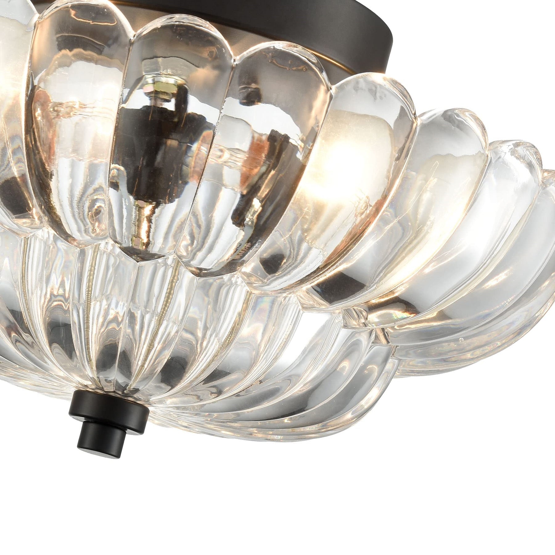 Arisha Modern Umbrella Glass Flush Mount Ceiling Light - Neutralighting
