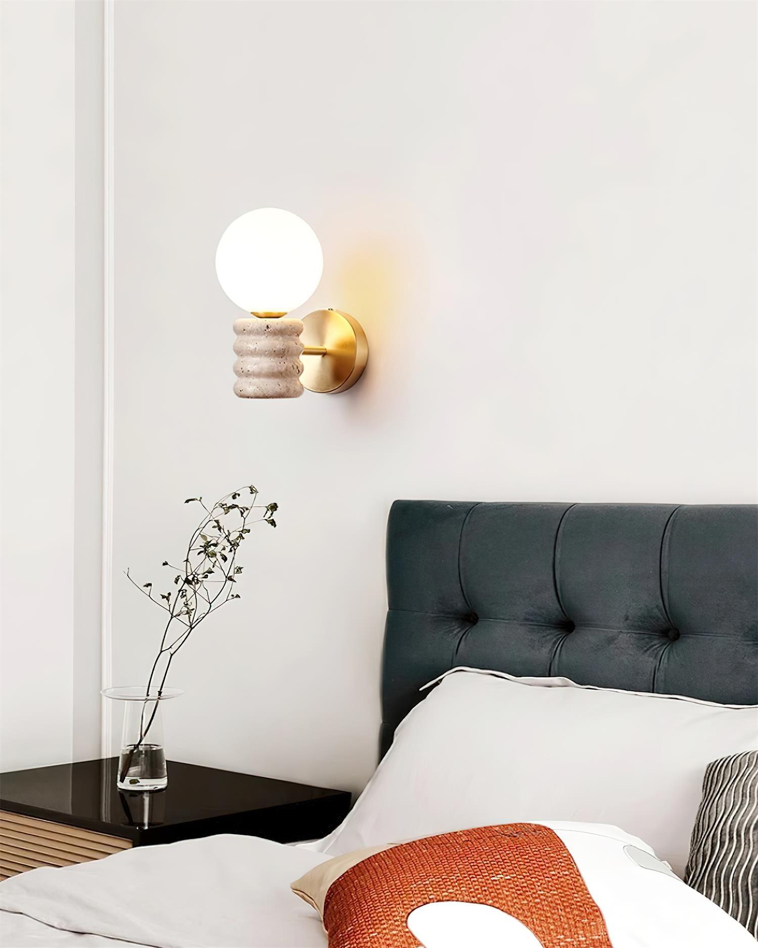 Calenne Wall Lamp Travertine - Neutralighting
