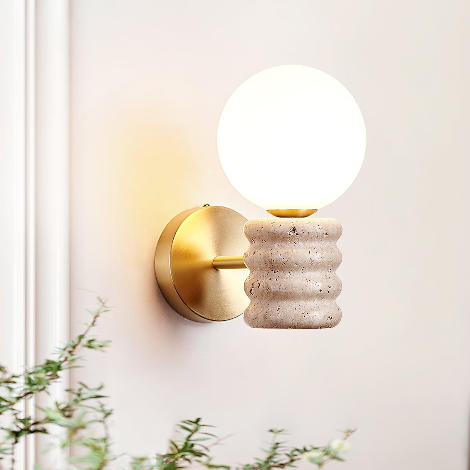 Calenne Wall Lamp Travertine - Neutralighting