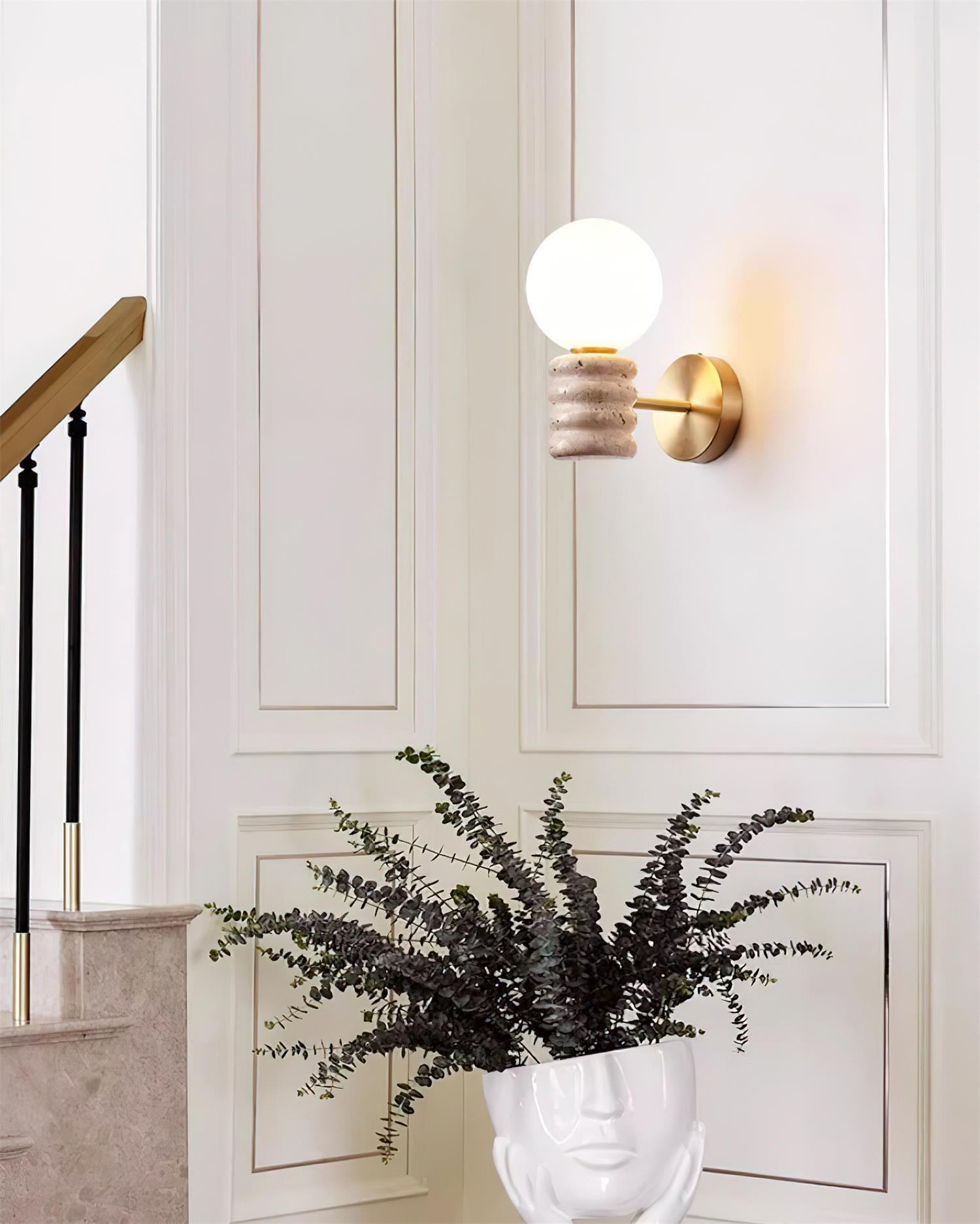 Calenne Wall Lamp Travertine - Neutralighting