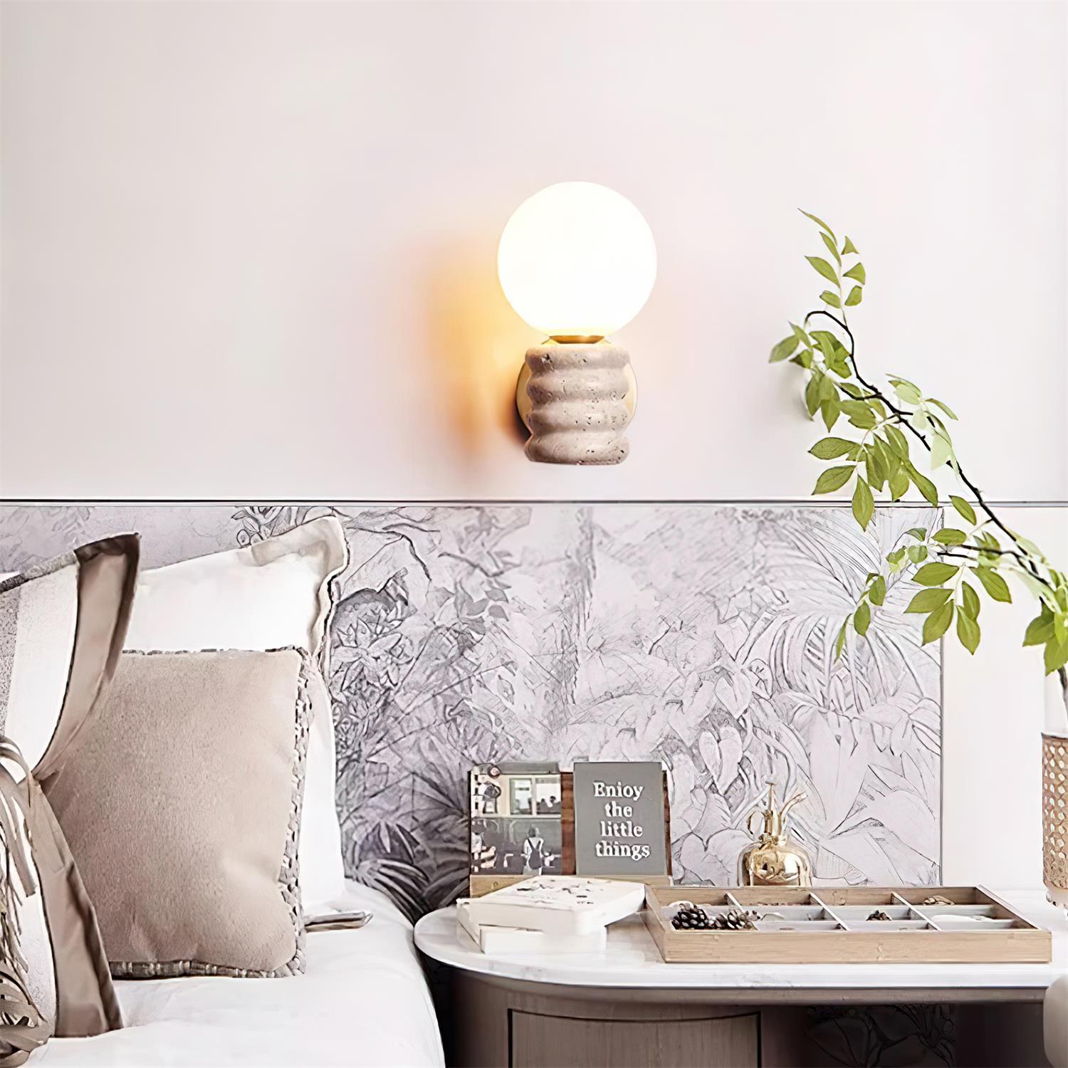 Calenne Wall Lamp Travertine - Neutralighting