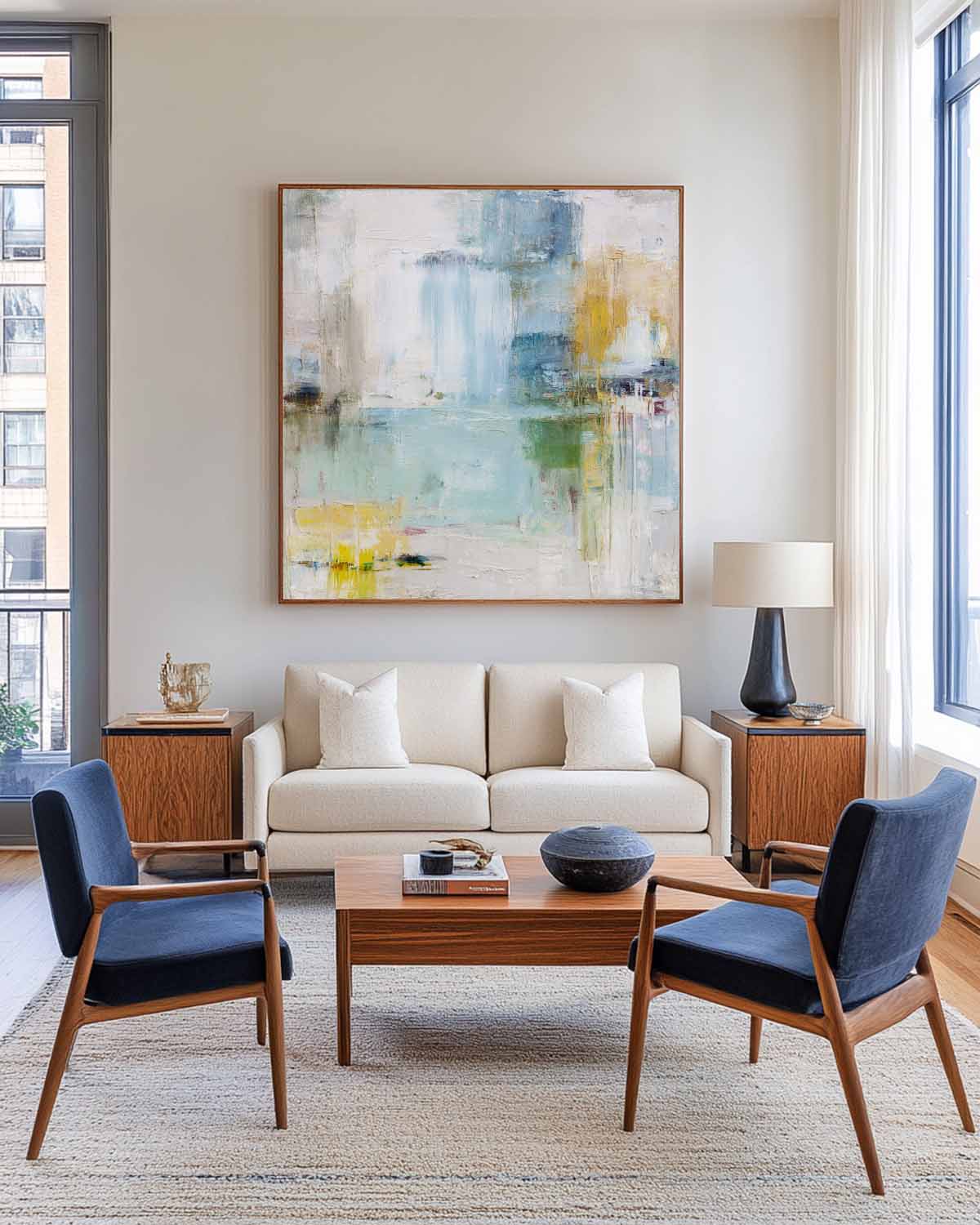 Modern Abstract Painting ABAS309 - Neutralighting