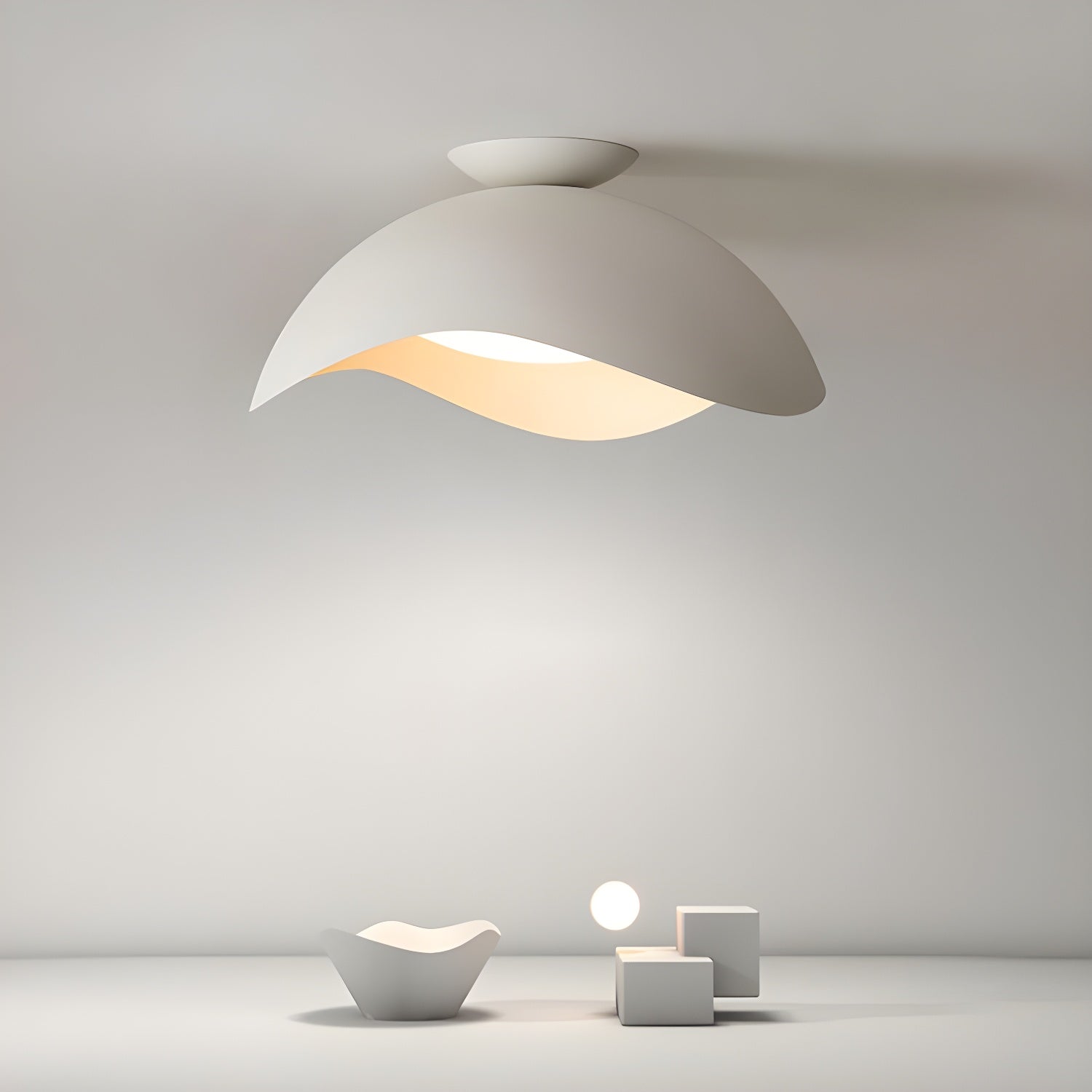 Myox Bowl Wave Ceiling Light - Neutralighting