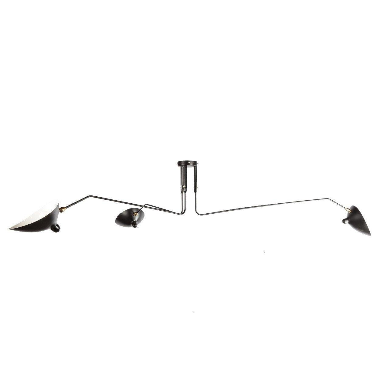 Jaler Industry Three Arm Ceiling Light
