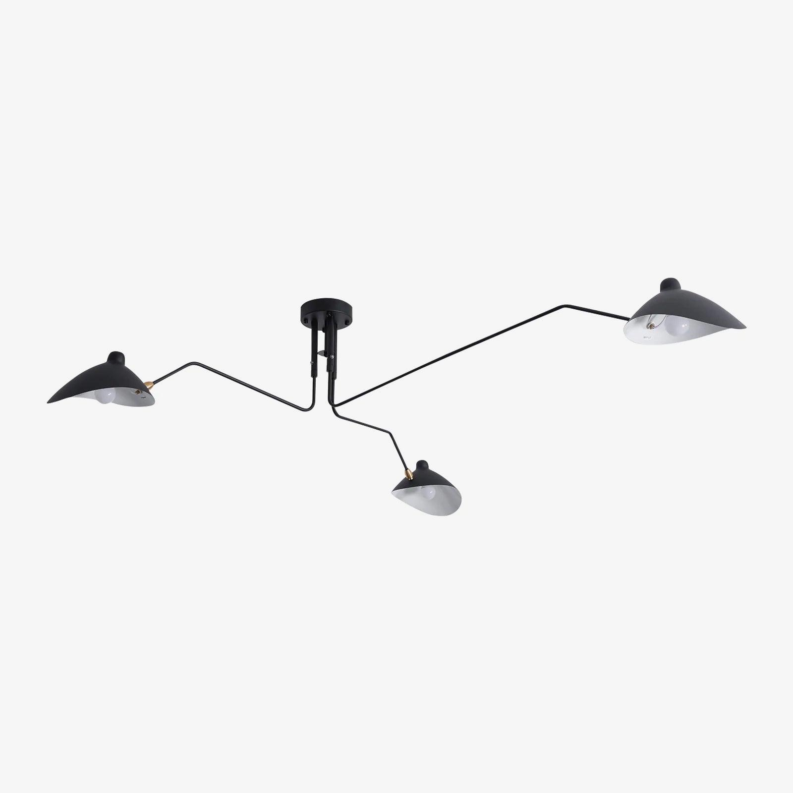 Jaler Industry Three Arm Ceiling Light