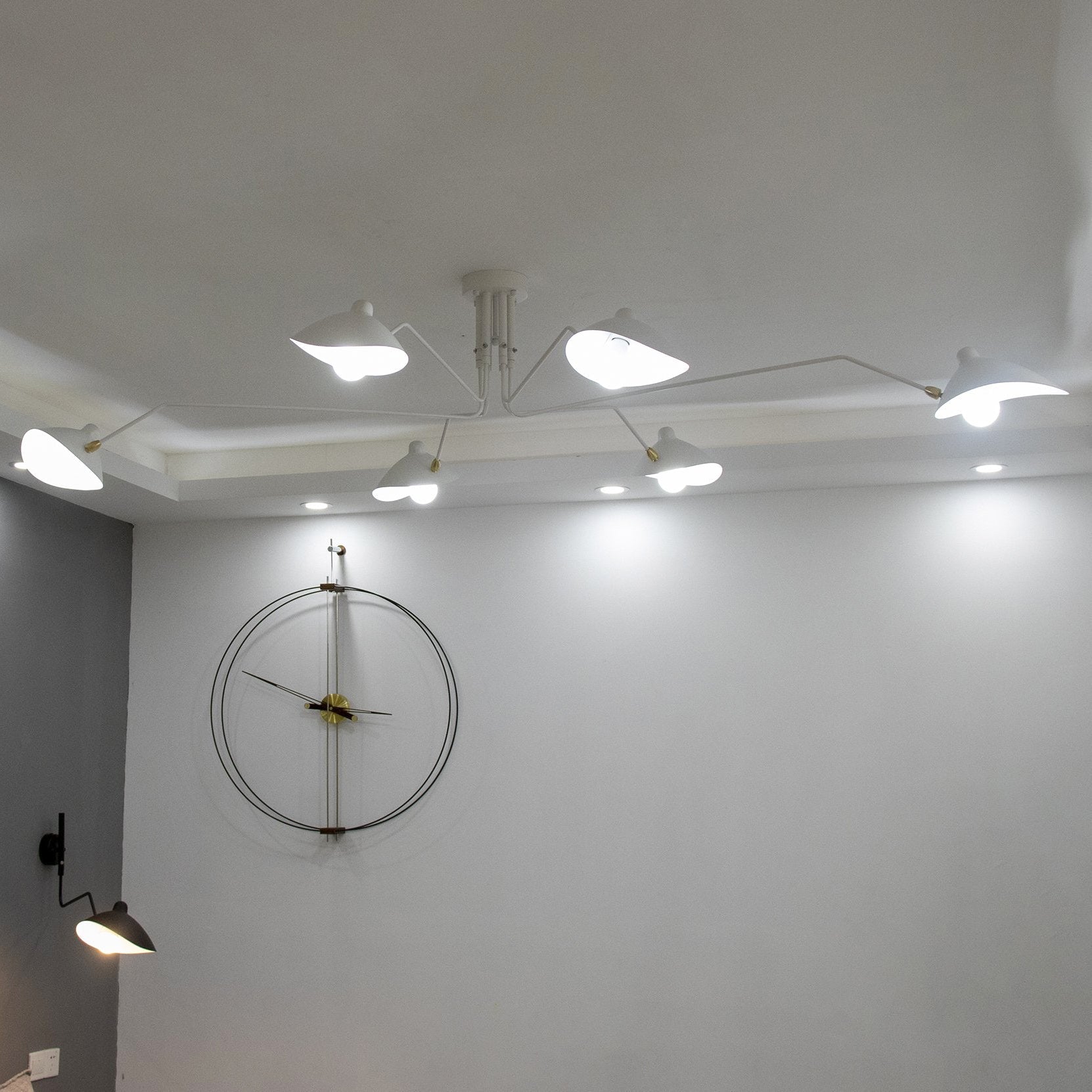 Jaler Industry Three Arm Ceiling Light