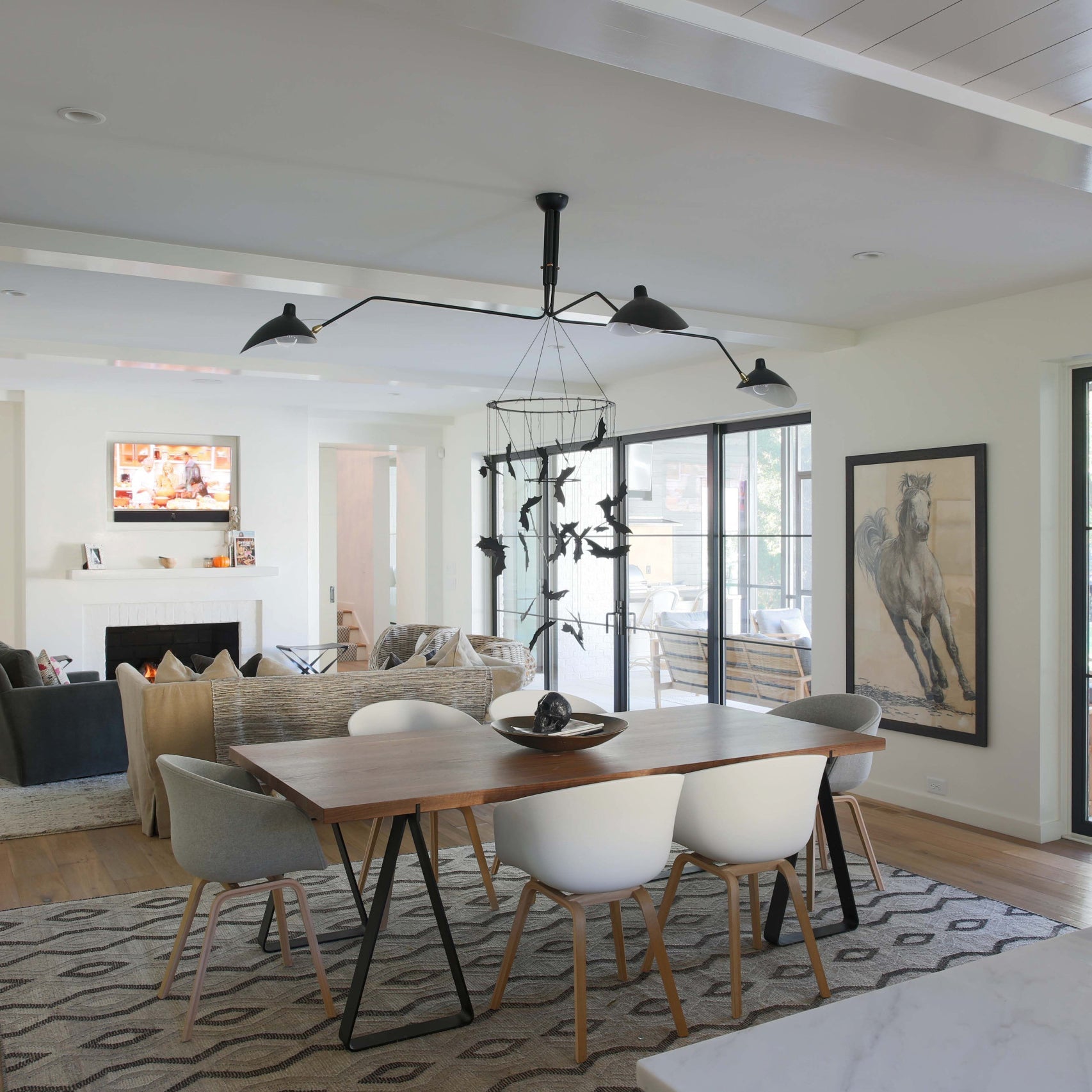Jaler Industry Three Arm Ceiling Light