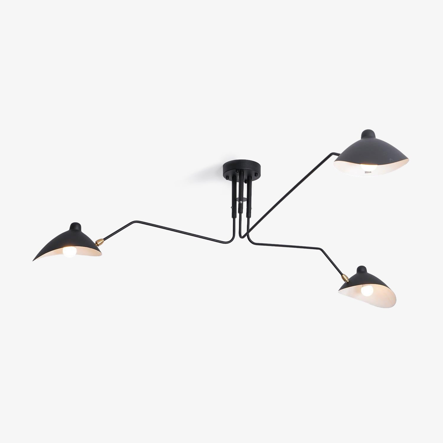 Jaler Industry Three Arm Ceiling Light