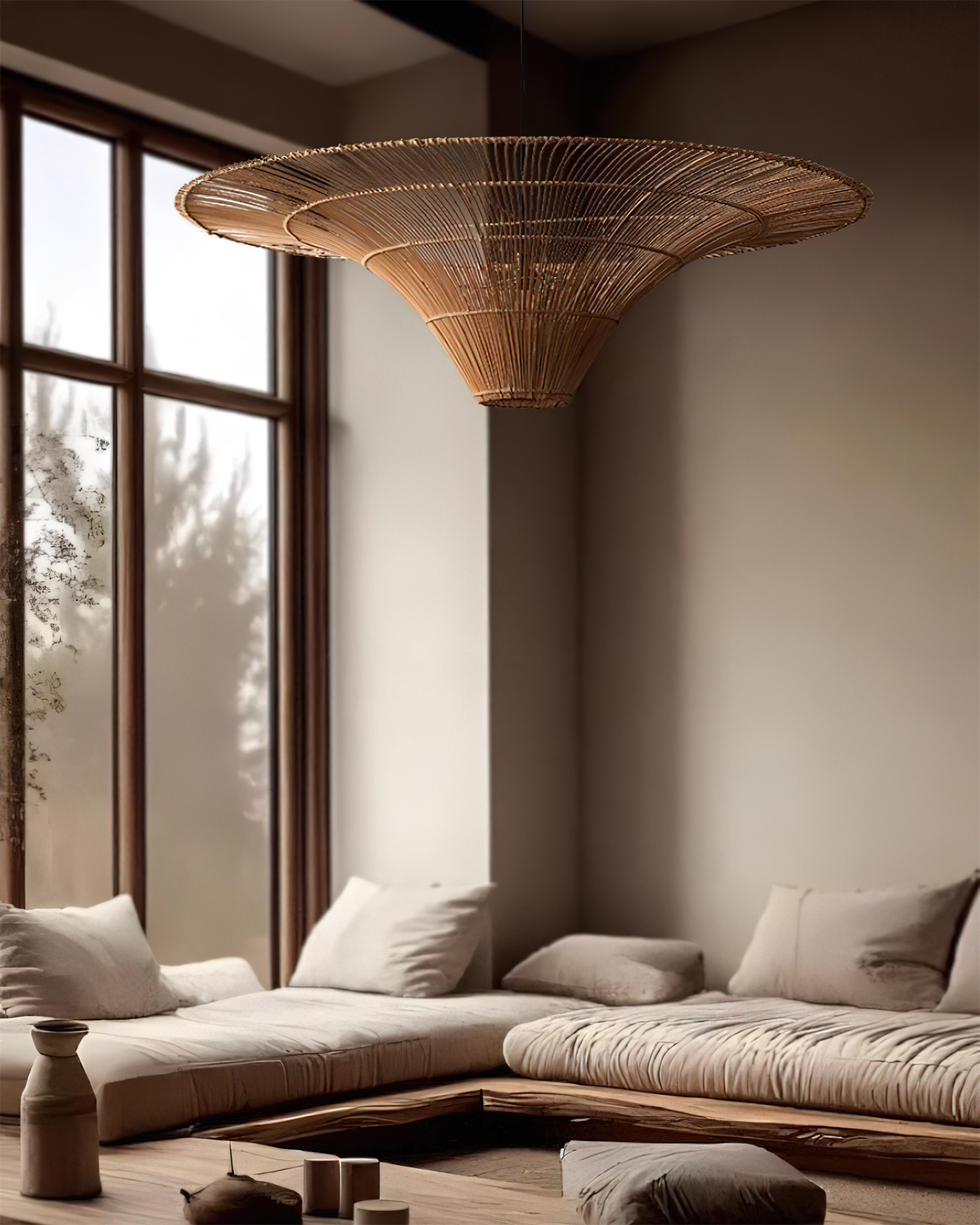 Juvia Handwoven Rattan Pendant Light - Neutralighting