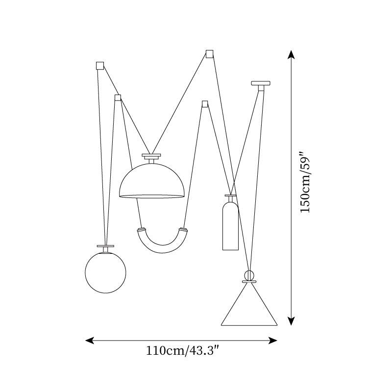 Covine Multi-Shape Adjustable Pendant Light - Neutralighting