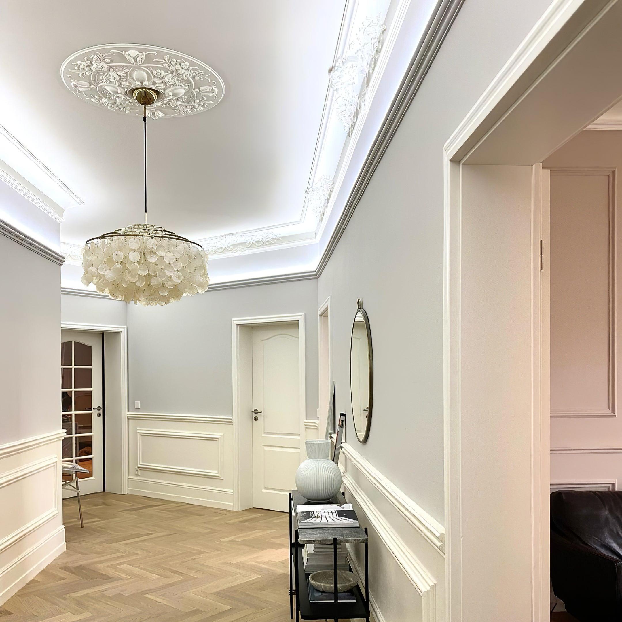 Elios Elegant Capiz Shell Chandelier - Neutralighting