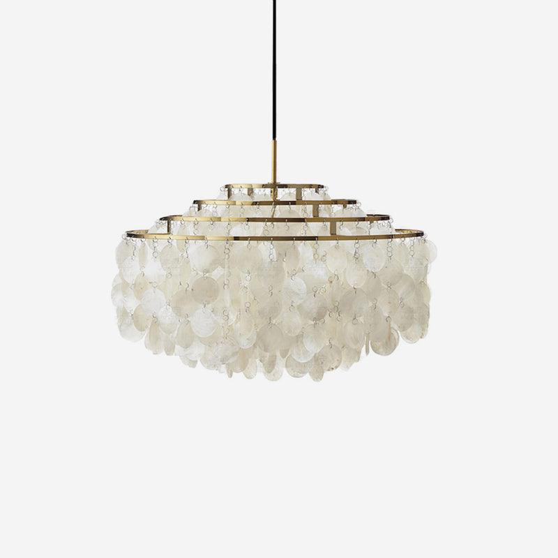 Elios Elegant Capiz Shell Chandelier - Neutralighting