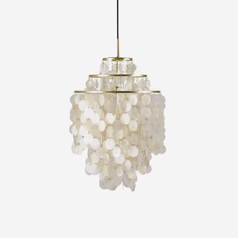 Elios Elegant Capiz Shell Chandelier - Neutralighting
