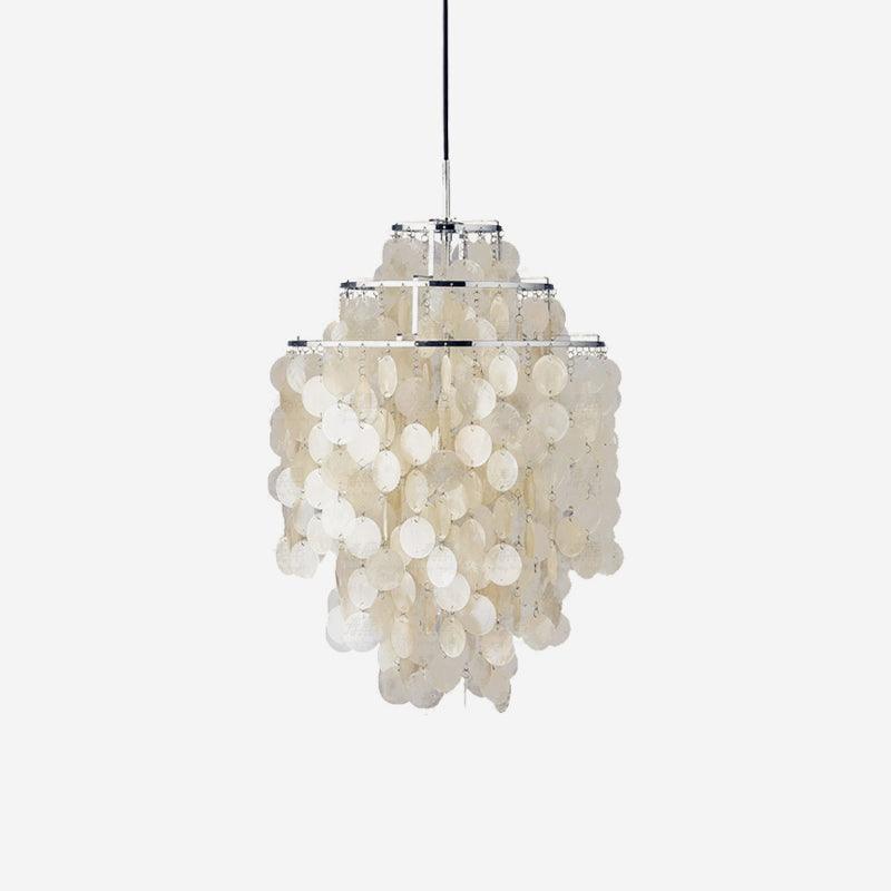 Elios Elegant Capiz Shell Chandelier - Neutralighting
