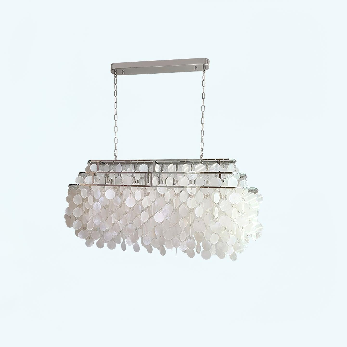 Elios Elegant Capiz Shell Chandelier - Neutralighting