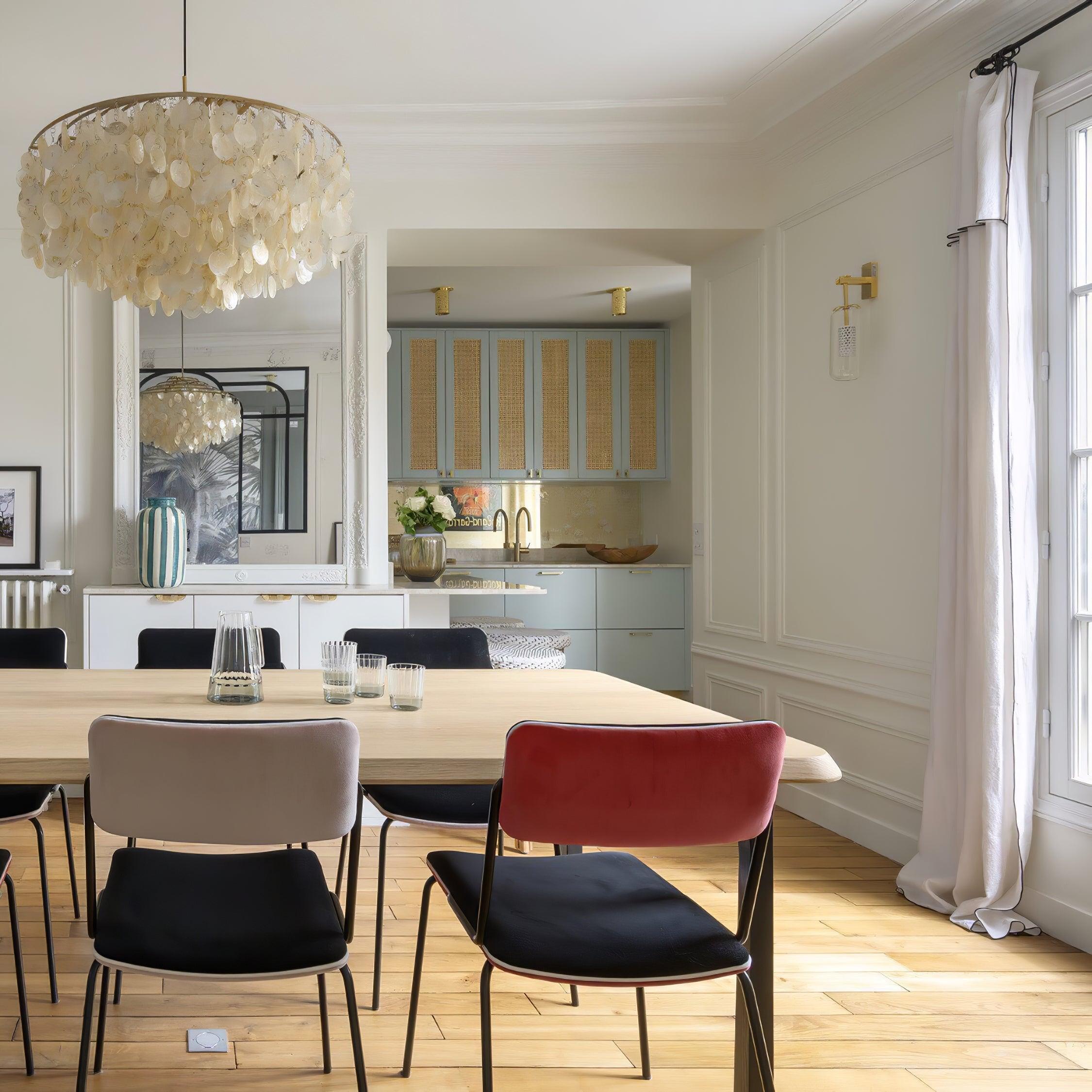 Elios Elegant Capiz Shell Chandelier - Neutralighting