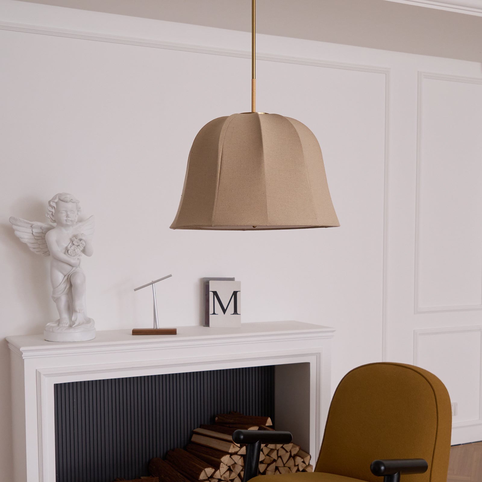 Tala Pendant Light Bell Fabric Line - Neutralighting