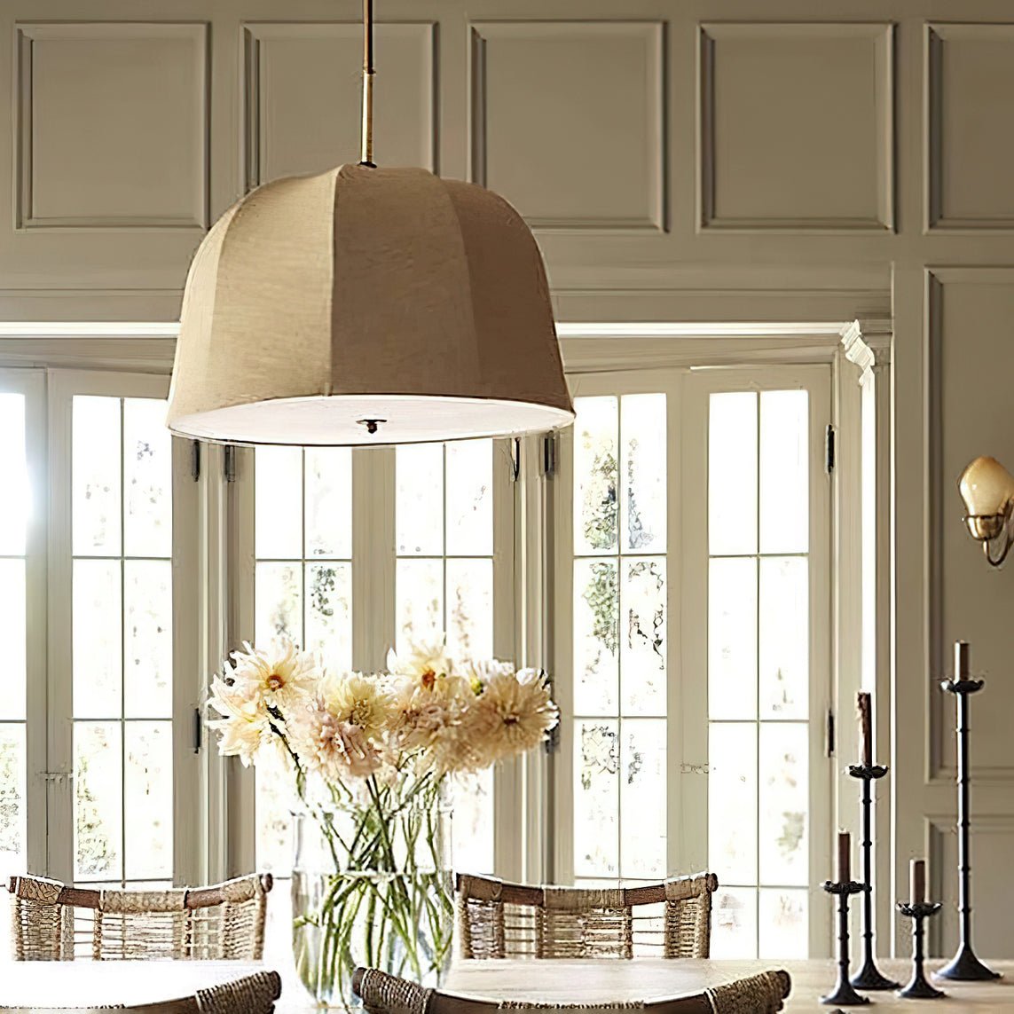 Tala Pendant Light Bell Fabric Line - Neutralighting